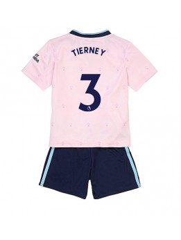 Arsenal Kieran Tierney #3 Ausweichtrikot für Kinder 2022-23 Kurzarm (+ Kurze Hosen)